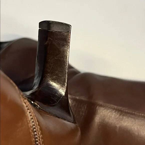 Casadei Brown Leather Knee- High Boots Women's Size:US  5.5 B - Picture 13 of 16